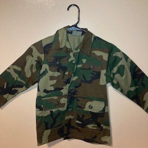 Army Camouflage Top (Childrens); Size: 10; Army Camouflage
